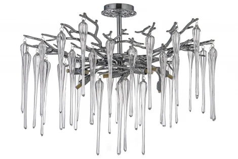 Потолочная люстра хрустальная на штанге Dio D`arte Tavenna Nickel Tavenna H 1.3.76.101 N (220V)