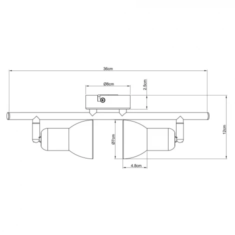 Спот Arte Lamp Falena A3115PL-2SS