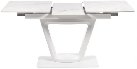 Стол Flame раскладной 116-155x80x76см, белый мрамор, Bradex Home RF 0425