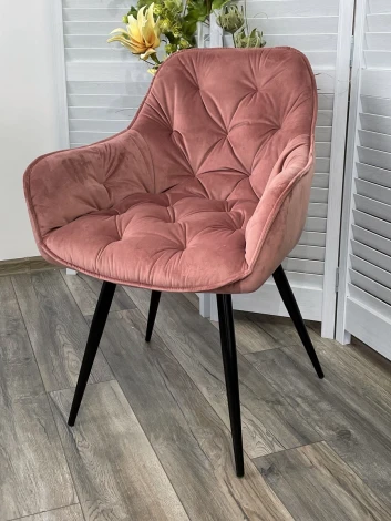 Стул M-City HOLLA BLUVEL-52 PINK, велюр