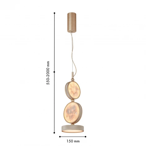 Подвесной светильник светодиодный Favourite Solarius 4858-1P LEDx24W 3000K