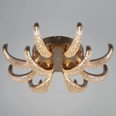 Потолочная люстра светодиодная с пультом с регулировкой цветовой температуры и яркости Reluce 60390-0.3-8+4 FG