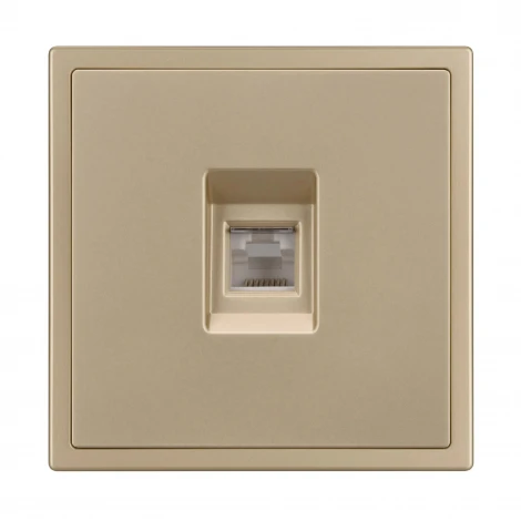 Розетка ARL NOBE компьютерная софт-тач золотой песок SCT-MPC1-SFPL-GD (RJ-45, CAT6) (Arlight,) 054306(1)