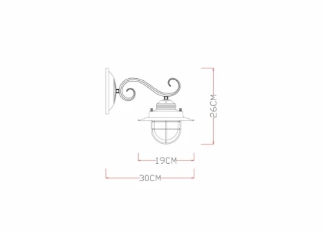 Бра Arte Lamp Lanterna A4579AP-1AB