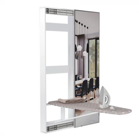 Гладильная доска Смарт с зеркалом БТС, белый 00-00105280