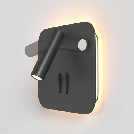 Настенный светильник (бра) Ios 176 3000К 9Вт IP 20 LED Maytoni Technical C175-WL-01-6W-B (220V, выключатель)
