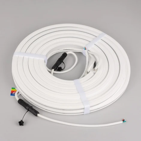 Светодиодная лента герметичная MOONLIGHT-PRO-TOP-X360-16x16mm 24V RGB (12 W/m, IP67, 10m, wire x2) (Arlight, Вывод боковой) 054975