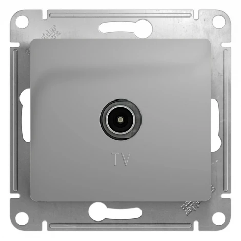 ТВ-розетка оконечная (алюминий) Systeme Electric GSL000393