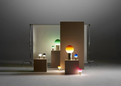 Настольная лампа Dipping Light зеленый-матовая латунь Marset A691-450-4515-27K (072881)
