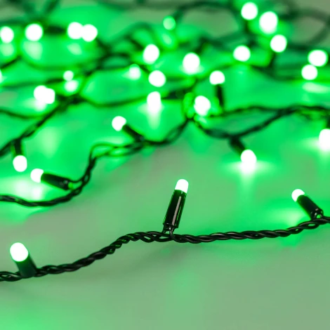 Светодиодная гирлянда ARD-STRING-CLASSIC-10000-BLACK-100LED-MILK-SYNC RGB (230V, 6.5W, RF ПДУ, 4000) (Ardecoled, IP65) 064849