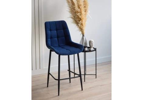 Барный стул Челси синий (zd 798) / черный 632579