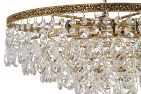 Потолочная люстра на штанге Arti Lampadari Castellana Gold Castellana E 1.3.46.608 G (220V, хрусталь)