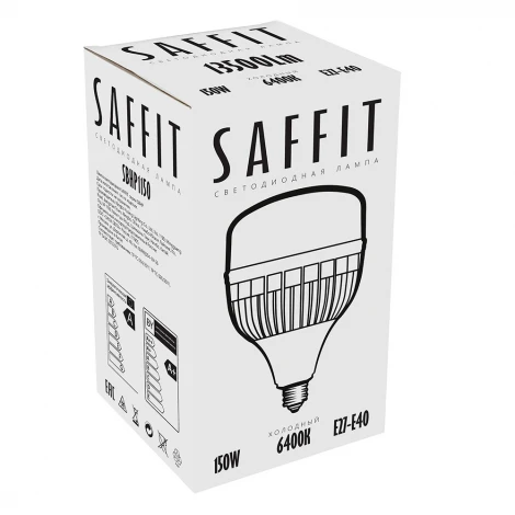 Лампа светодиодная SBHP1150 E27-E40 150W 230V 6400K Saffit 55144