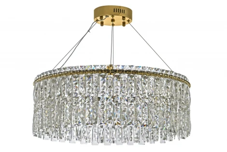 Подвесная люстра хрустальная Arti Lampadari Ovindoli Gold Ovindoli L 1.5.60.102 G (LED, 220V, на тросе)