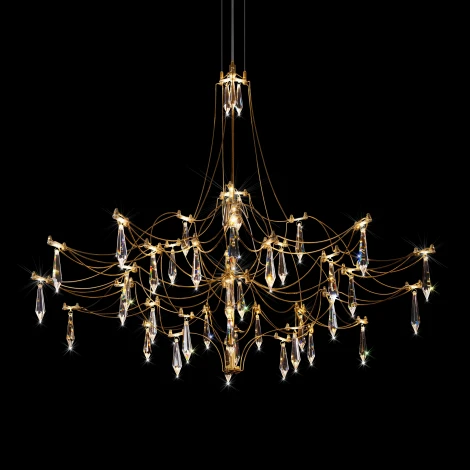 Подвесная люстра светодиодная Loft It Mira 10588/800 Gold Asfour