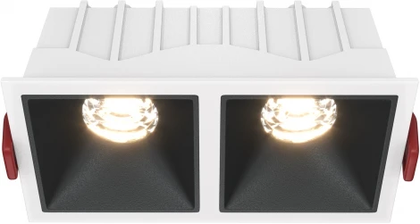 Встраиваемый светильник Alfa LED 3000K 2x10Вт 36° Maytoni Technical DL043-02-10W3K-SQ-WB (220V)