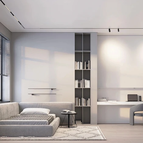 Трековый светильник MAG-ORIENT-FLAT-L465-16W Day4000-MIX (BK, 100 deg, 48V, TUYA Zigbee) (Arlight, IP20 Металл) 053812