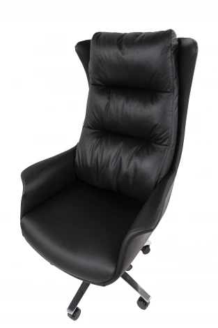 Офисное кресло Chairman 523 Россия нат.кожа/экокожа черная 7213056
