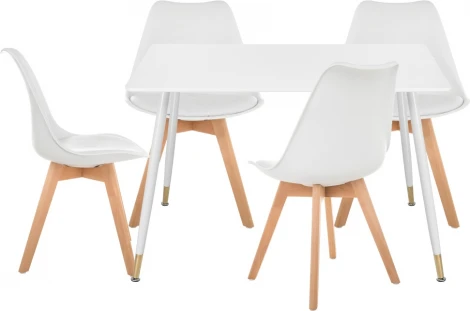 Стол кухонный Woodville Акура white / wood