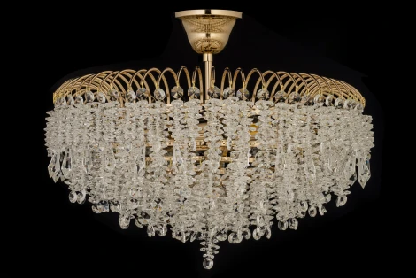 Потолочная люстра на штанге Arti Lampadari Delia E 1.3.60.105 G (220V, хрусталь, круглые)