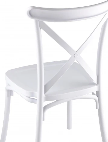Стул Кроссбэк пластиковый белый 4 шт Stool Group (арт.УТ000037439)