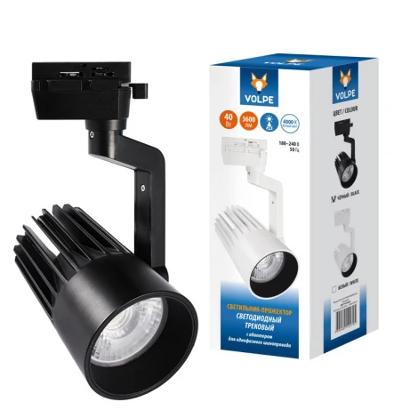 Трековый светильник Volpe ULB-Q274 40W/4000К BLACK (LED, 220V)