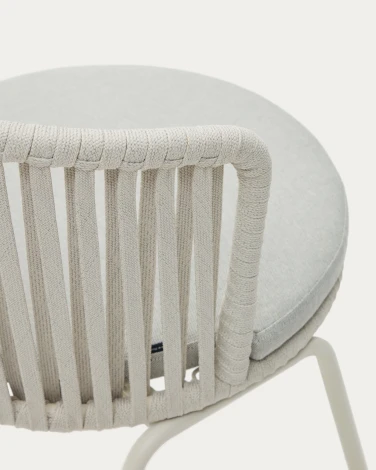 Стул уличный La Forma (ex Julia Grup) Saconca (Серый/ Веревка)