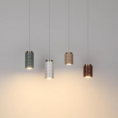 Подвесной светильник светодиодный Odeon Light Lulu 5453/5L светлая бронза/бежевый/металл/керамика/акрил LED 5W 3000K
