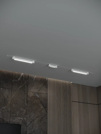 Трековая система в сборе однофазная встраиваемая 220V 58W Hesby Lighting Skylite №10 HSBL_kompl_S010_VI2W4K