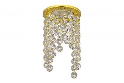 Встраиваемый светильник хрустальный Dio D'Arte Osimo Gold GU10.5.14.8.114 G (220V, круглые)