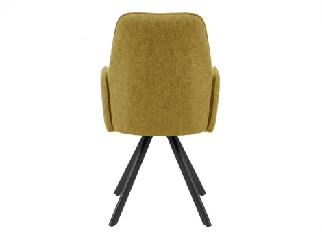 Стул DikLine 293 поворотный BL08 горчица, ножки черные 00-00085203