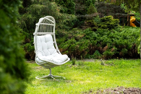 "Севилья" кресло-кокон из искусственного ротанга, цвет светло-серый 4SIS YSRS240700