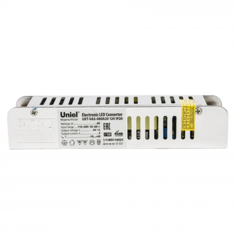 Блок питания UET-VAS-060A20 12V IP20 Uniel UET-VAS