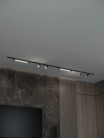 Трековая система в сборе встраиваемая однофазная 220V Hesby Lighting Skylite №5 HSBL_kompl_S005_VI3B4K