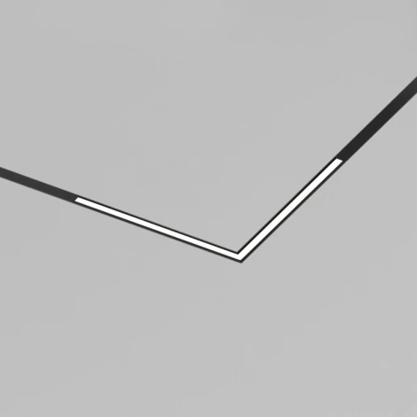 Трековый светильник однофазный светодиодный 220V 18W Denkirs SMART SLIM LINEAR | СМАРТ СЛИМ ЛИНЕАР DK8407-BK
