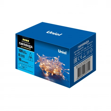 Гирлянда Uniel ULD-S1000-100/DTA WARM WHITE IP20