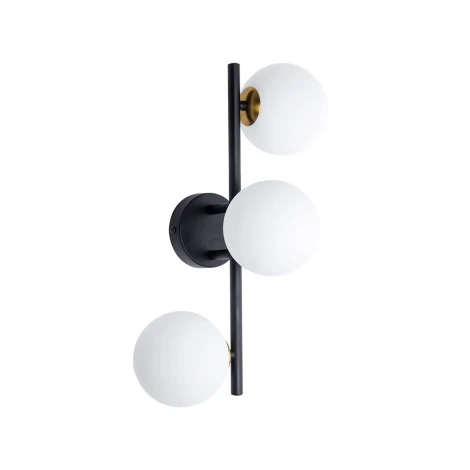 Настенный светильник Arte Lamp Gemini A2243PL-3BK (220V, шарики)
