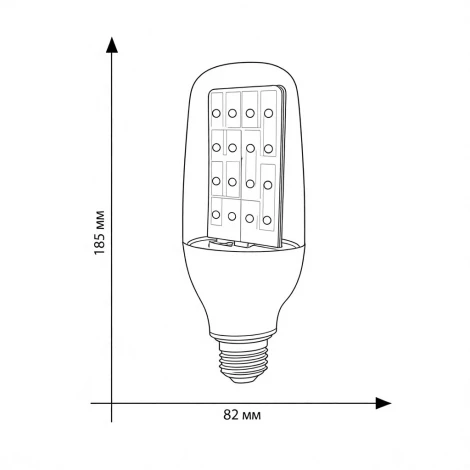 Лампочка светодиодная E27 12W белая Uniel LED-B82-12W/SPBR/E27/CL PLP33WH