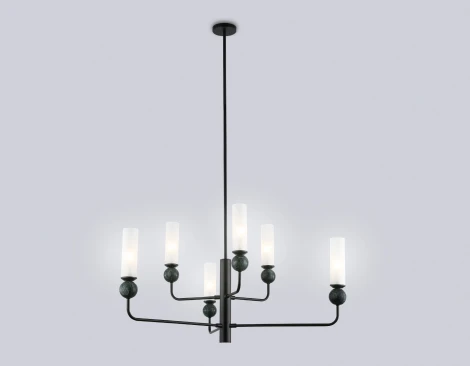 Потолочная люстра на штанге с мрамором Ambrella Ceramo Modern LH53274
