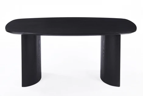 Стол обеденный Linudo 180х90 шпон дуба черный Stool Group УТ000043133