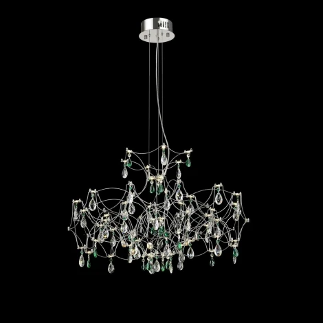 Подвесной светильник светодиодный LED 80x1W 3000K Wertmark Femeralda WE337.08.106