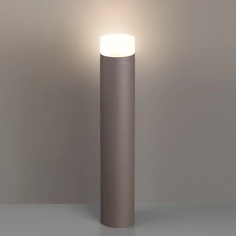 Уличный наземный светильник Odeon Light Candela 7190/10GL белый/коричневый/алюминий/искусственный алебастр/металл IP65 LED 6W 2700K 220-240V