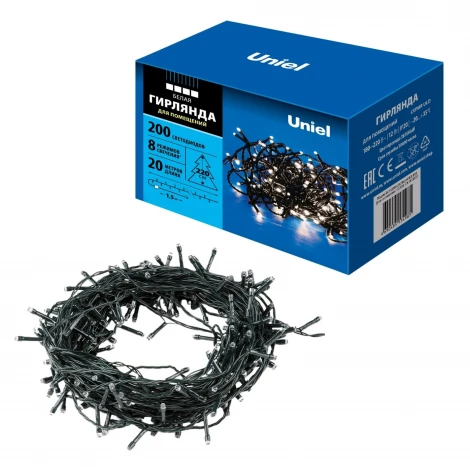 Гирлянда Uniel ULD-S2000-200/DGA WHITE IP20