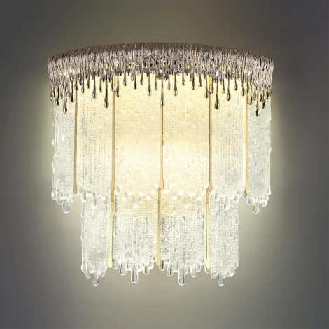 Бра Odeon Light Cleo 5091/20WL золотой/прозрачный/стекло LED 20W 3700K (220V)