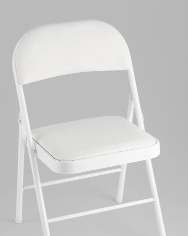 Стул складной GJ-22 белый иск.кожа Stool Group УТ000042553
