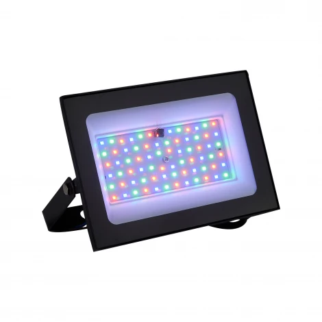 Прожектор уличный светодиодный мультиколор с ПДУ черный Uniel ULF-F60-50W/RGB IP65 200-240В BLACK N1