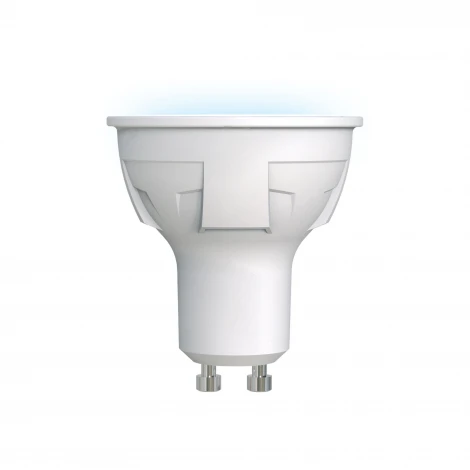 Лампочка светодиодная полусфера белая GU10 6W 4000K Uniel LED-JCDR 6W/NW/GU10/FR PLP01WH