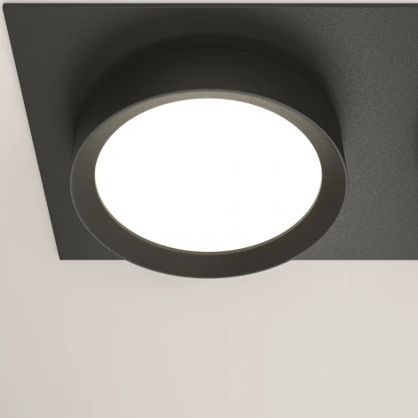 Встраиваемый светильник Hoop GX53 2x15W Maytoni DL086-02-GX53-SQ-B (220V)