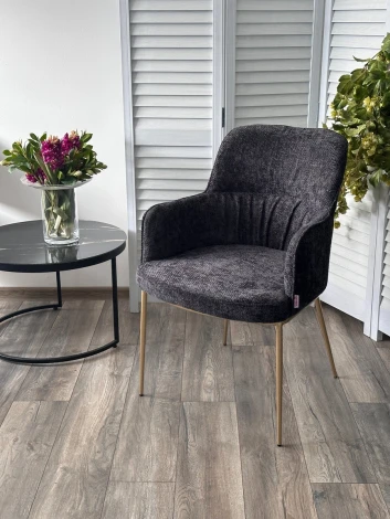 Стул M-City BRUNO Black Wandy-460, ткань / бронзовый