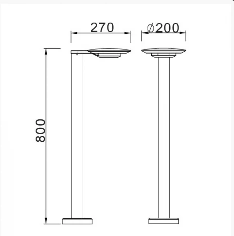 Наземный светильник Oasis Light Ghost 2257 S-800